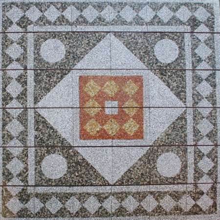 GHIAIA LAVATA DECORATA 40x40